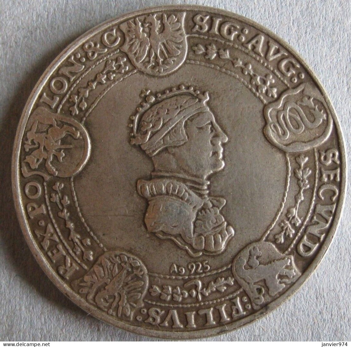 Pologne Médaille En Argent Du Talar Koronny - Zygmunt I Stary 1533 . Rare - Polonia