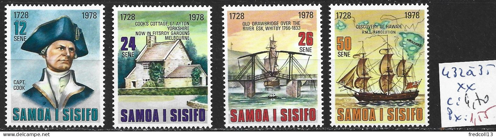 SAMOA 432 à 35 ** Côte 4.70 € - Samoa (Staat)