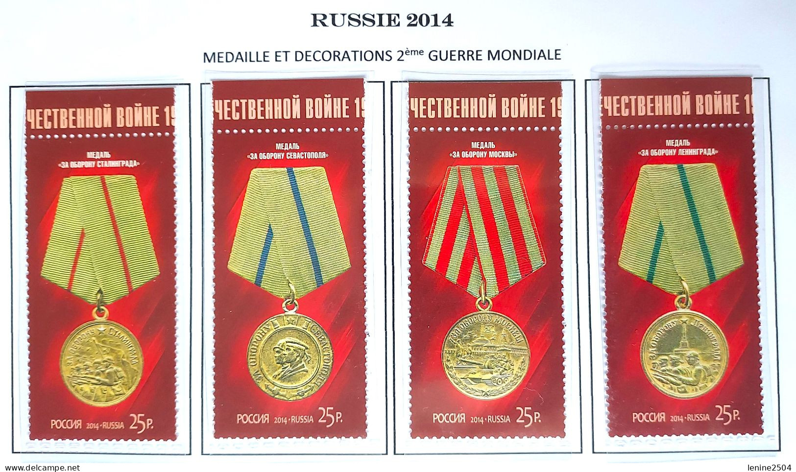 Russie 2014 YVERT N° 7498-7501 MNH ** - Unused Stamps