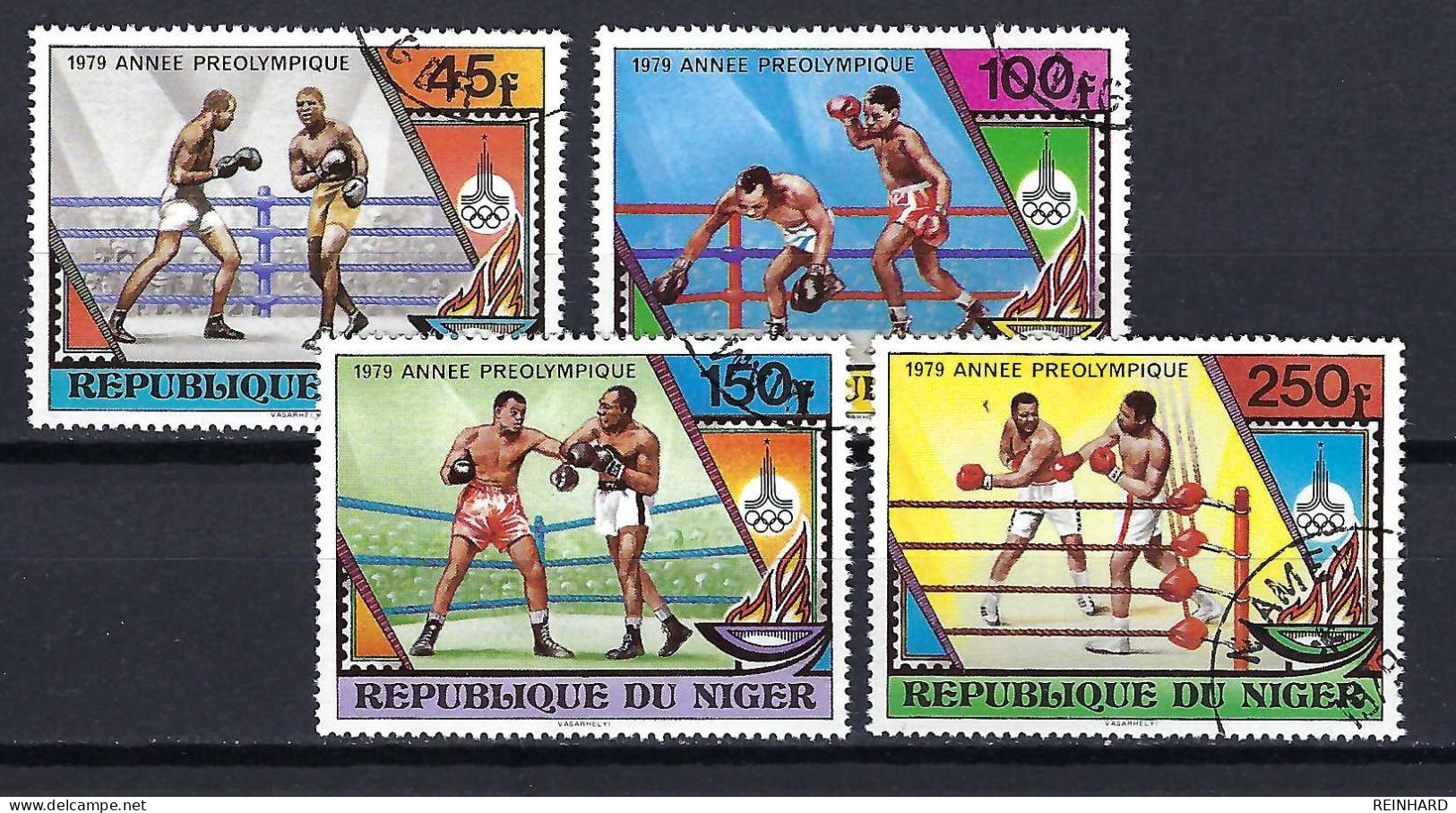 NIGER Komplettsatz Mi-Nr. 673 - 676 Vorolympisches Jahr Gestempelt - Siehe Bild - Niger (1960-...)