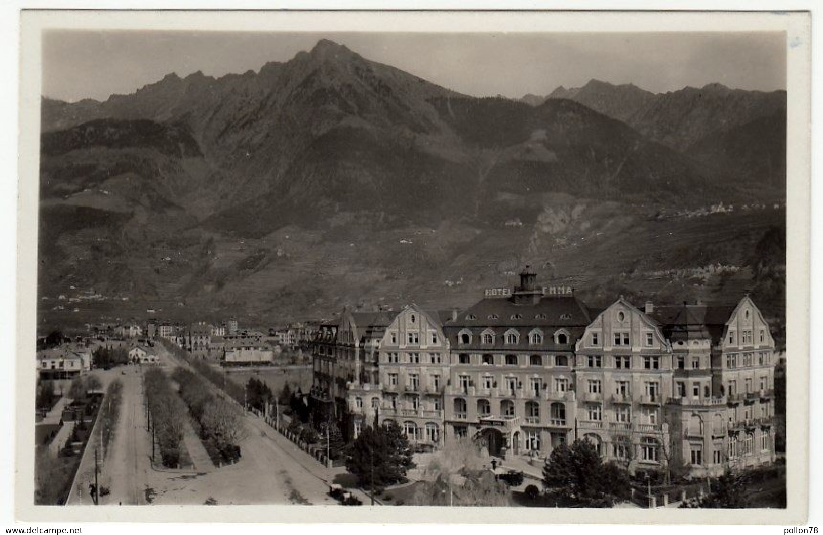 MERANO - GRAND HOTEL EMMA - 1933 - Vedi Retro - Formato Piccolo - Merano
