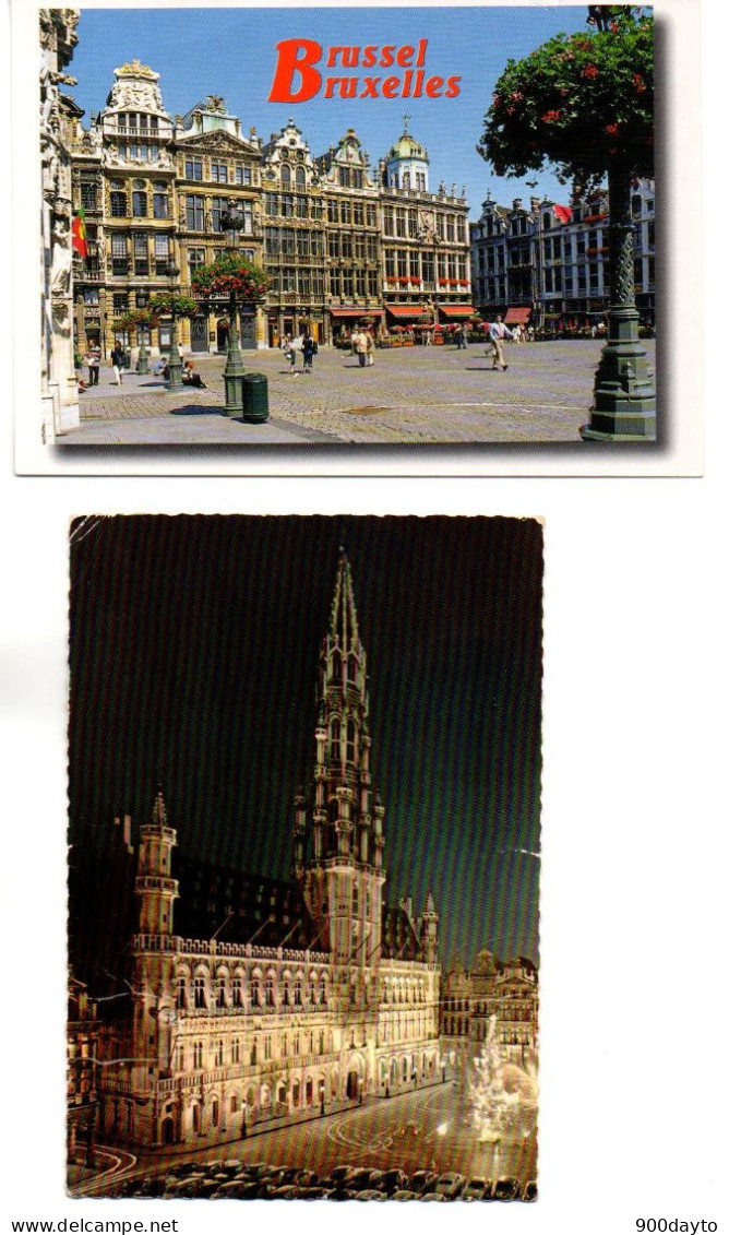 Lot De 9 CP. BELGIQUE. (Atonium; Liège; Bruxelles; Bruges...) - Other & Unclassified