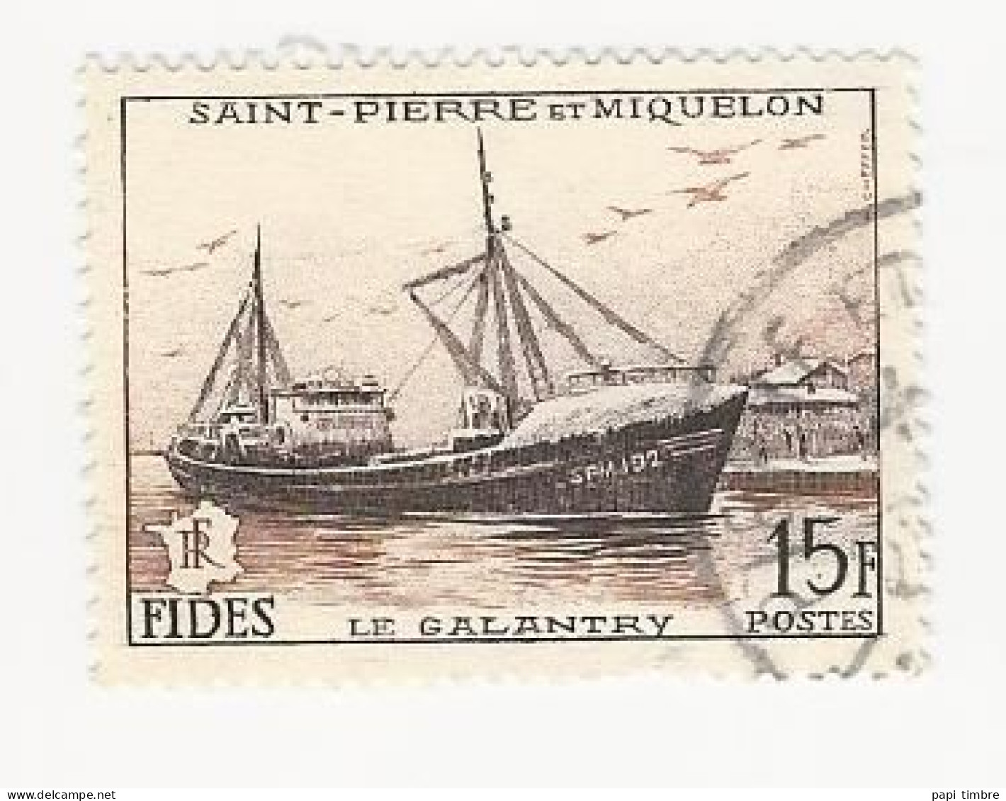 SPM-1956 -FIDES - N° 352 Oblitéré - Used Stamps