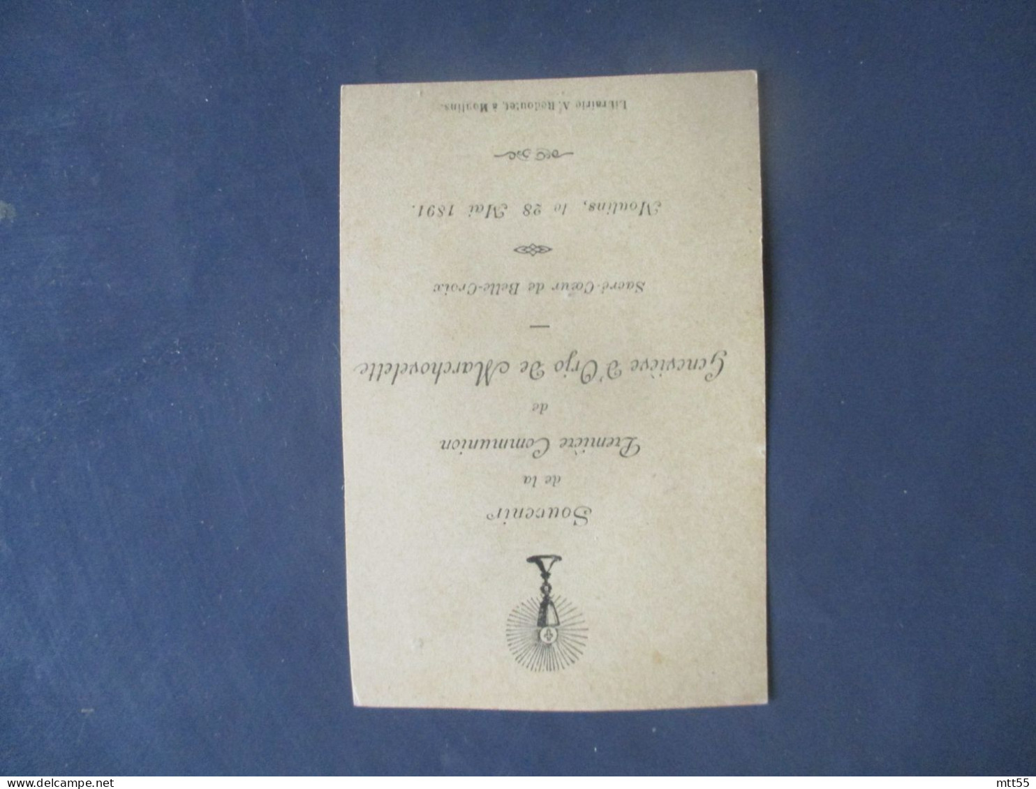 GENEVIEVE ORJO DE MARCHEVELETTE 1891 HOLLY CARD IMAGE PIEUSE - Devotion Images