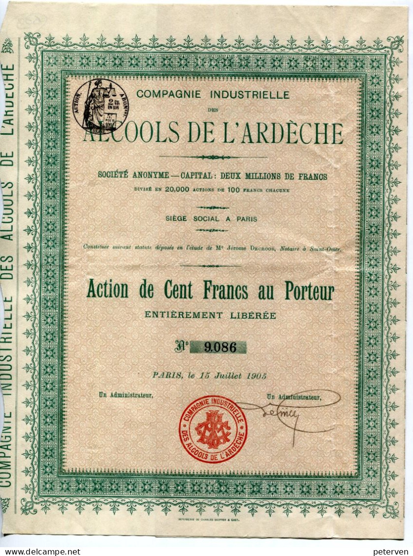 Industrielle Des ALCOOLS De L'ARDECHE - Agricoltura