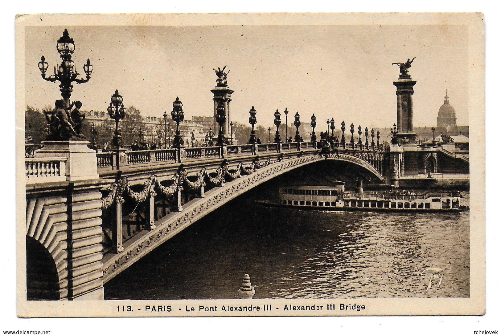 (75) Paris. Pont Alexandre III (1) 1939 & (2) 1943 - Andere Monumenten, Gebouwen