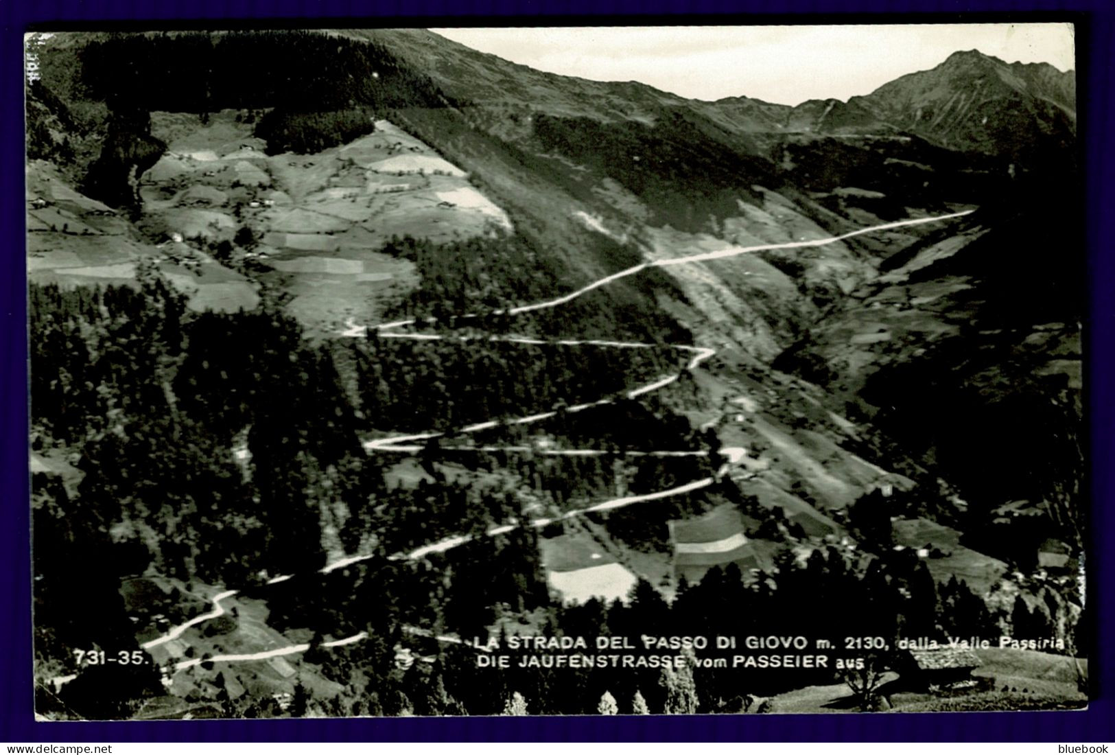 Ref 1651 - Early Real Photo Postcard - La Strada Del Passodi Giovi - Bolzano Italy - Bolzano (Bozen)