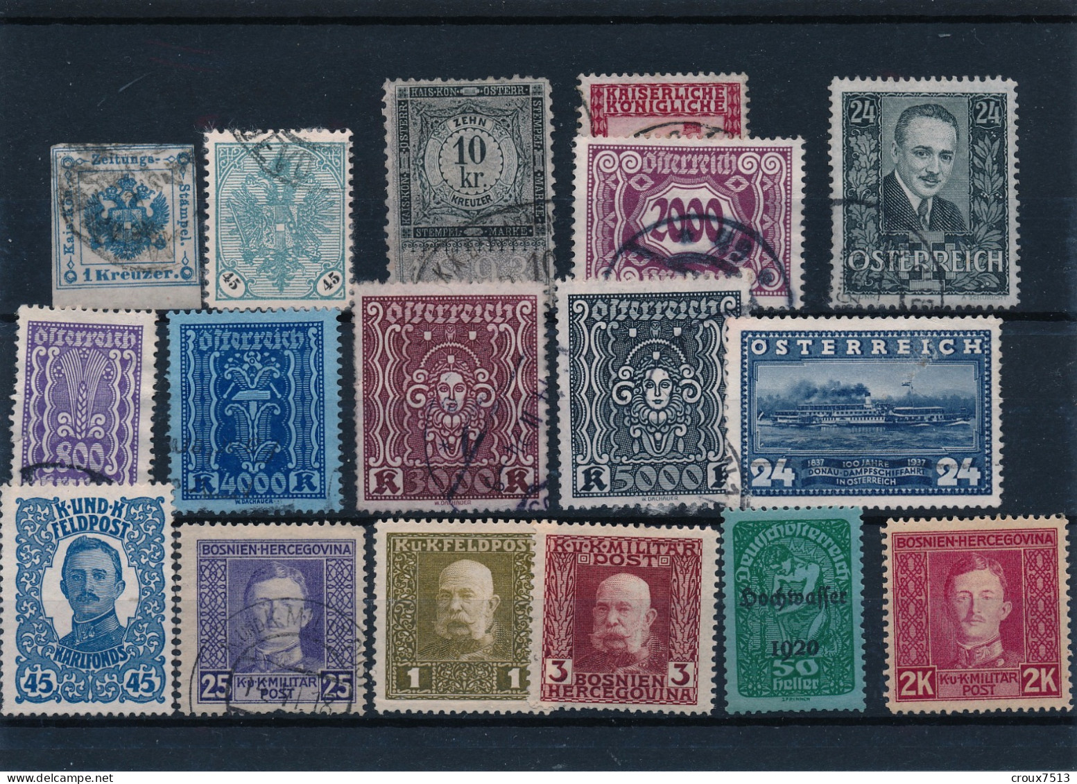 Lot De 17 Timbres (un Perforé). - Used Stamps