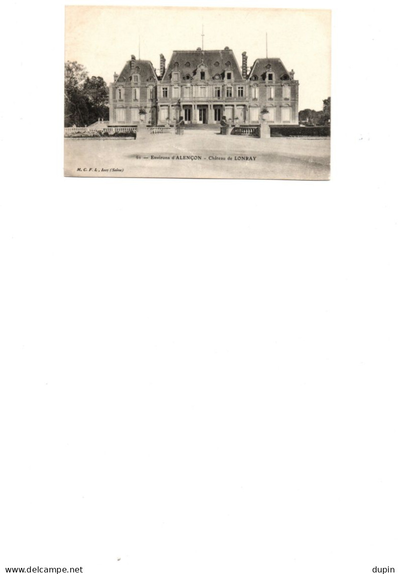 CPA 61 Environs D' ALENCON - Château De Lonray - Alencon