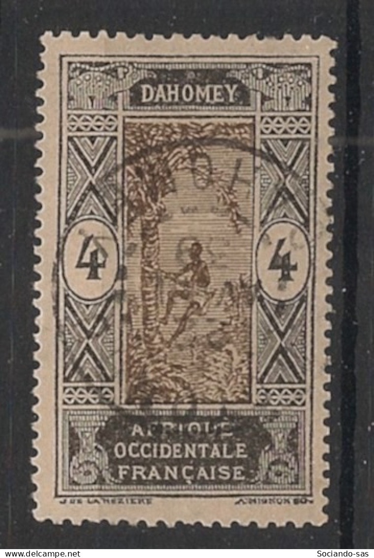 DAHOMEY - 1913-17 - N°YT. 45 - Cocotier 4c Noir - Oblitéré / Used - Used Stamps