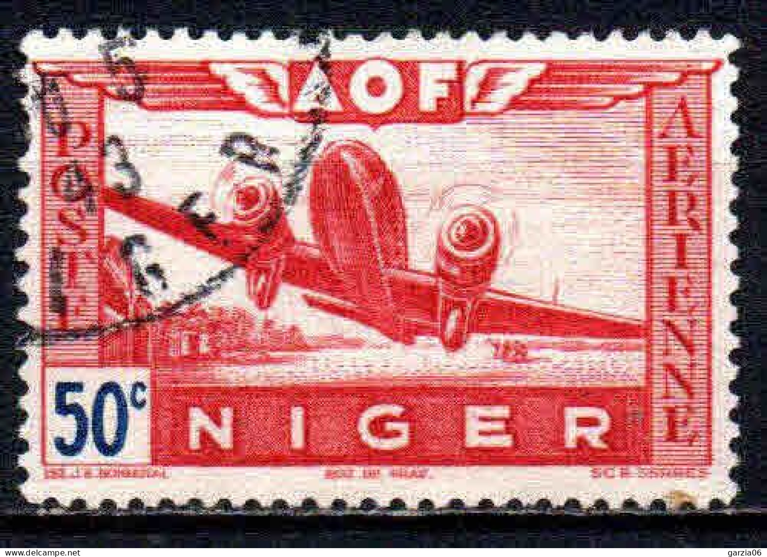 Niger  - 1942 - Avions - PA 10 - Oblit - Used - Usados