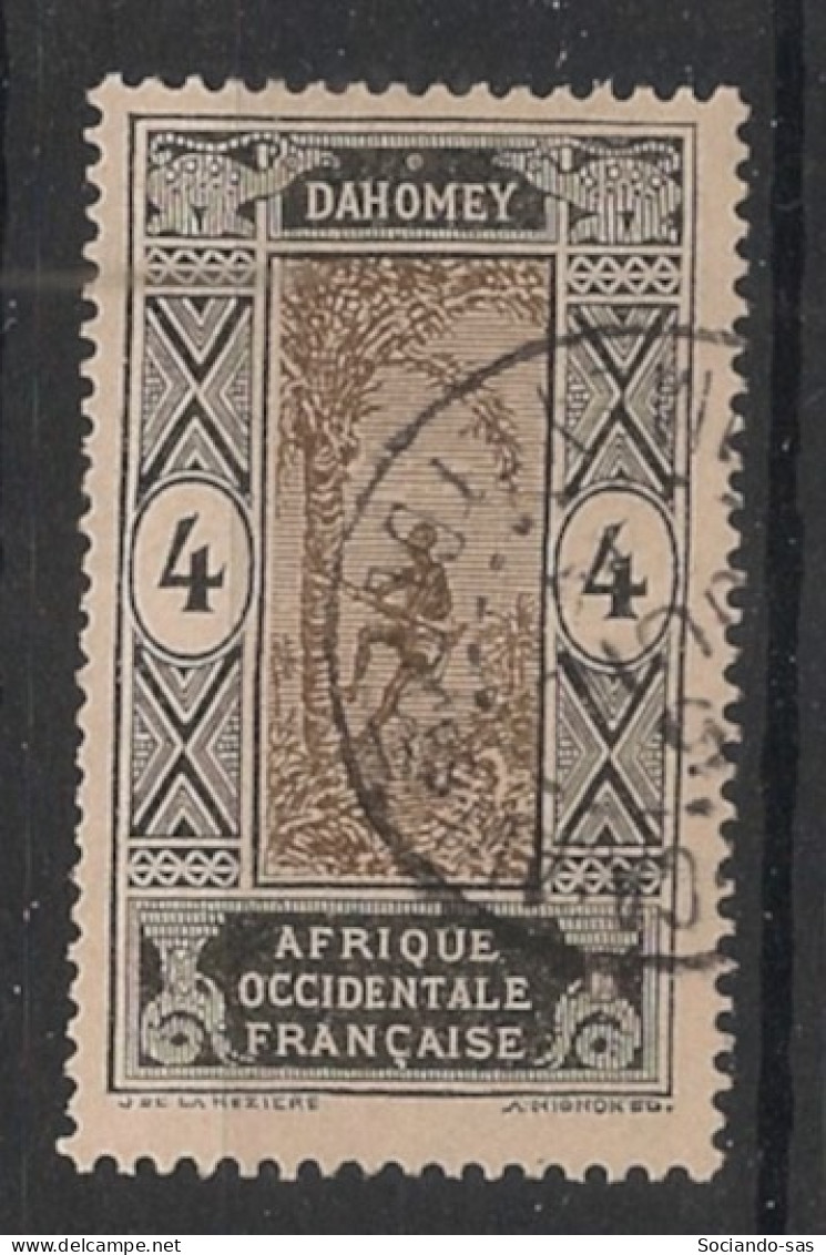 DAHOMEY - 1913-17 - N°YT. 45 - Cocotier 4c Noir - Oblitéré / Used - Used Stamps