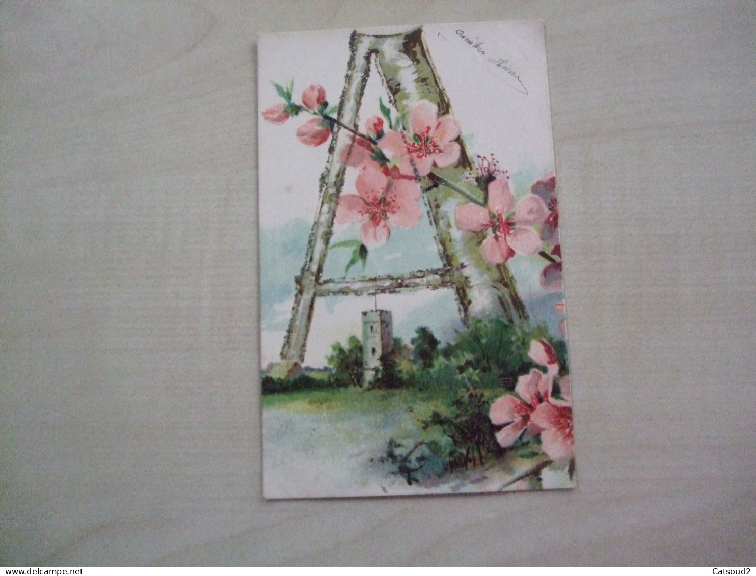 Carte Postale Ancienne 1905 LETTRE A Avec Fleurs - Other & Unclassified