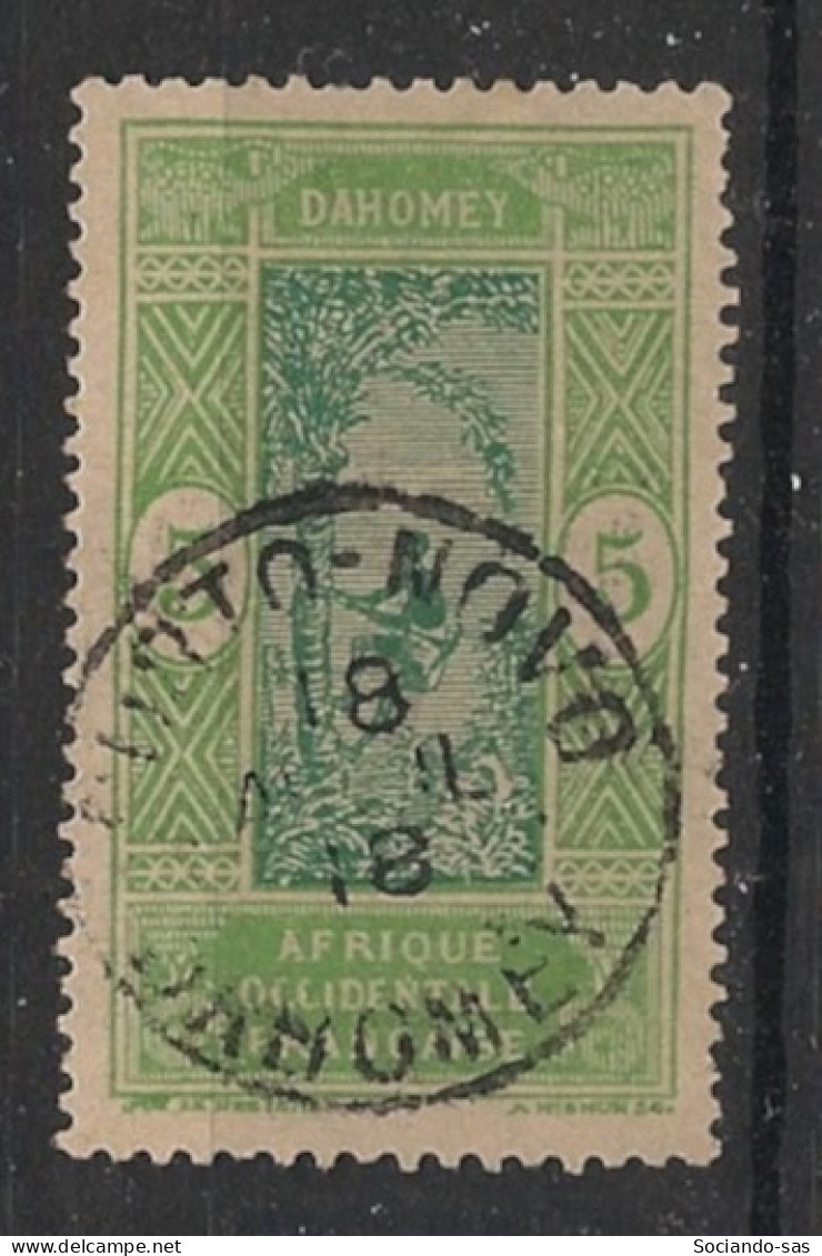 DAHOMEY - 1913-17 - N°YT. 46 - Cocotier 5c Vert-jaune - Oblitéré / Used - Gebruikt