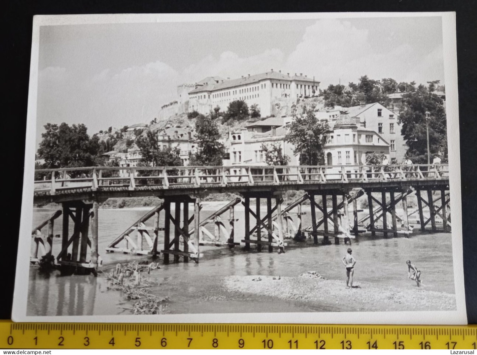#21   Large Photo -   Macedonia - Skopje - The Wooden Bridge On The Vardar River - Places