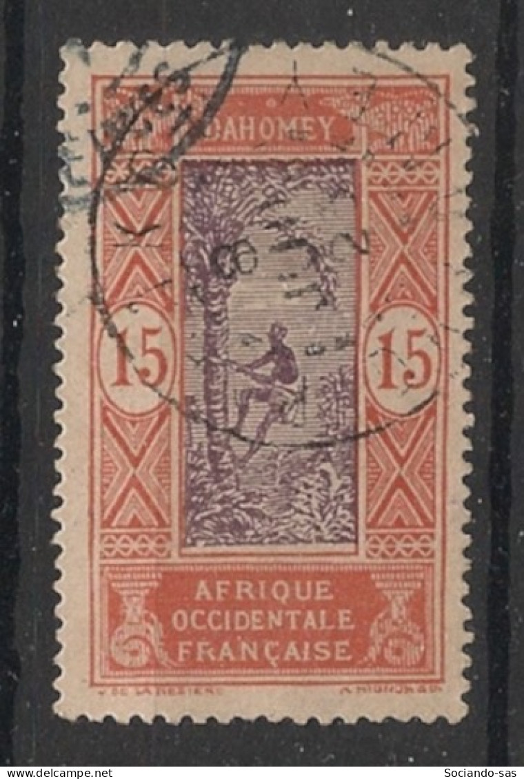 DAHOMEY - 1913-17 - N°YT. 48 - Cocotier 15c Brun-orange - Oblitéré / Used - Usati