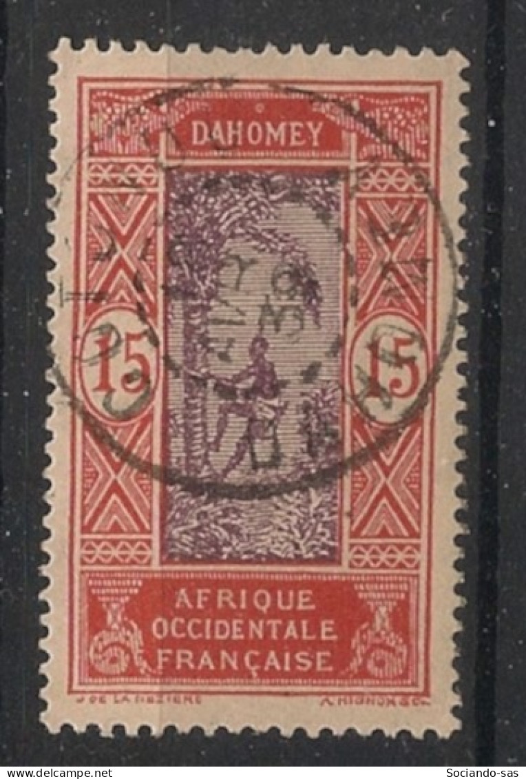 DAHOMEY - 1913-17 - N°YT. 48 - Cocotier 15c Brun-orange - Oblitéré / Used - Oblitérés