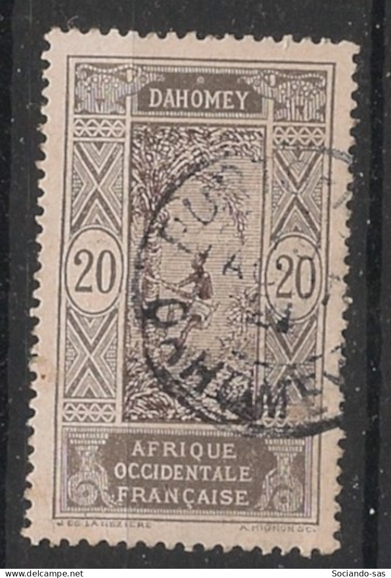 DAHOMEY - 1913-17 - N°YT. 49a - Cocotier 20c Gris Et Sépia - Oblitéré / Used - Usati