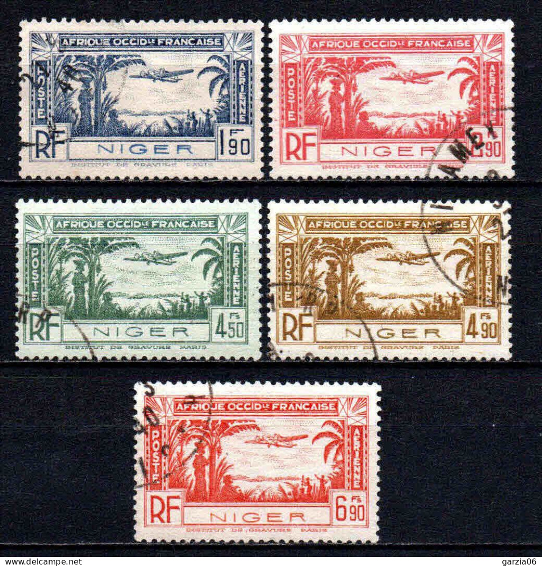 Niger  - 1940 - Avions - PA 1 à 5 - Oblit - Used - Oblitérés