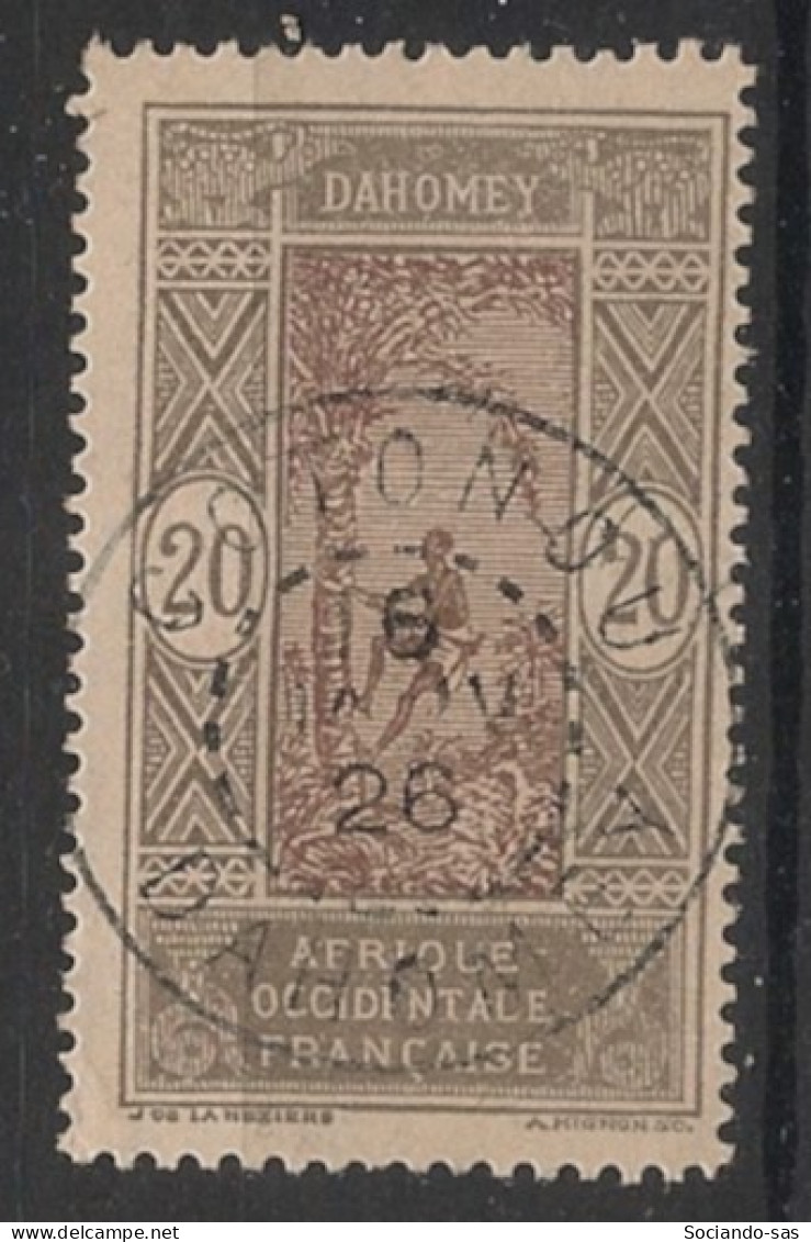 DAHOMEY - 1913-17 - N°YT. 49 - Cocotier 20c Gris Et Brun-rouge - Oblitéré / Used - Gebruikt