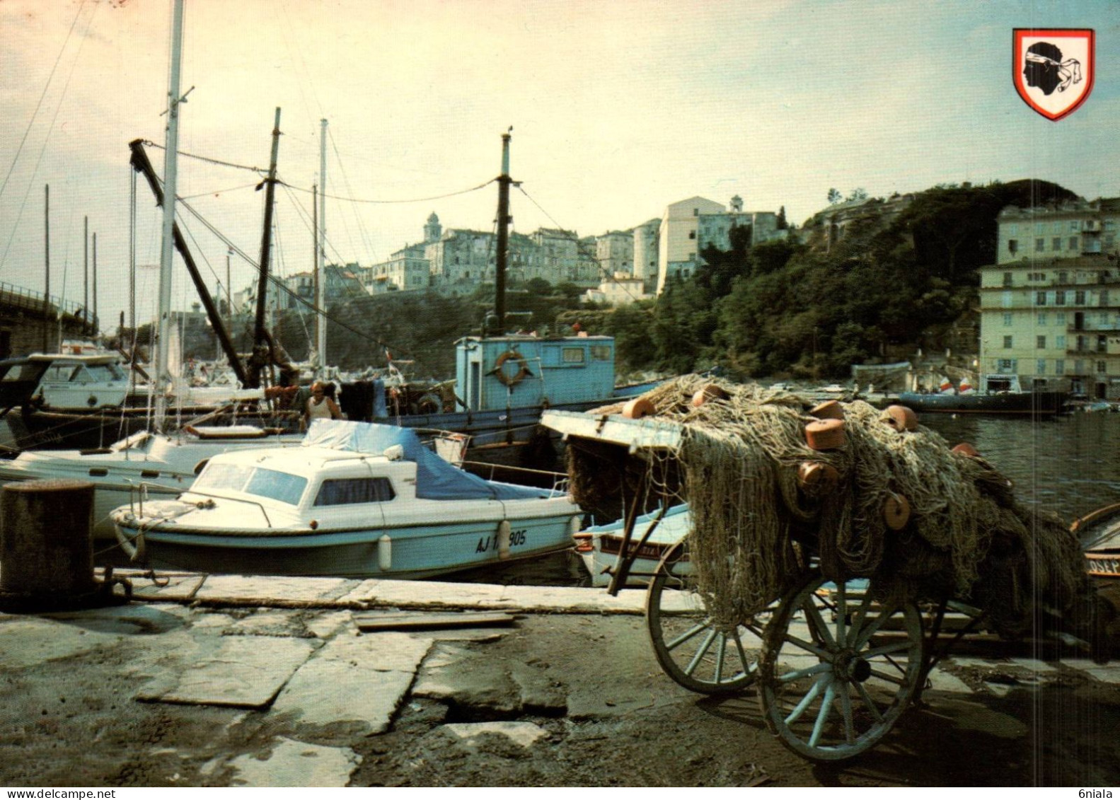 19589   BASTIA  Le Vieux  Port   ( Filets De Pèche ) (2 Scans ) 20 Corse - Bastia