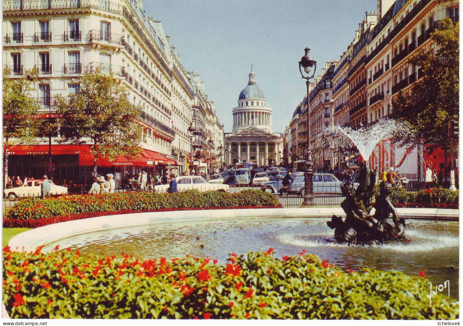 (75). Paris. Ed Yvon 10/456 Pantheon Et Rue Soufflot & 1042 Louvres & 911, 756 Champs Elisées & Arc Triomphe (2) 1967 - Panthéon