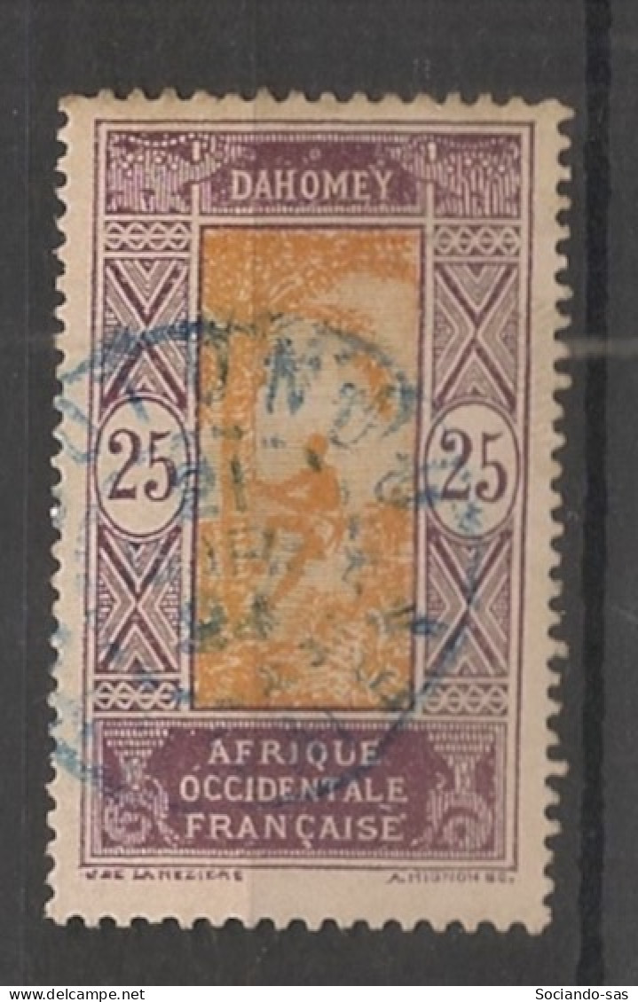 DAHOMEY - 1922 - N°YT. 63 - Cocotier 25c Violet-brun - Oblitéré / Used - Gebruikt