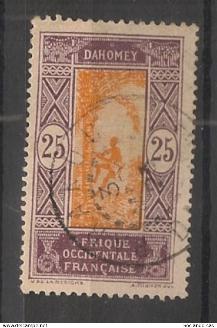 DAHOMEY - 1922 - N°YT. 63 - Cocotier 25c Violet-brun - Oblitéré / Used - Gebruikt