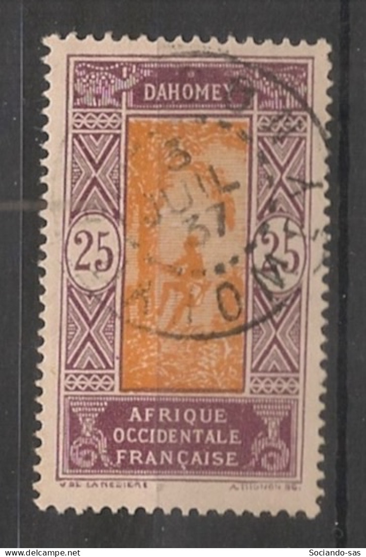 DAHOMEY - 1922 - N°YT. 63 - Cocotier 25c Violet-brun - Oblitéré / Used - Usados