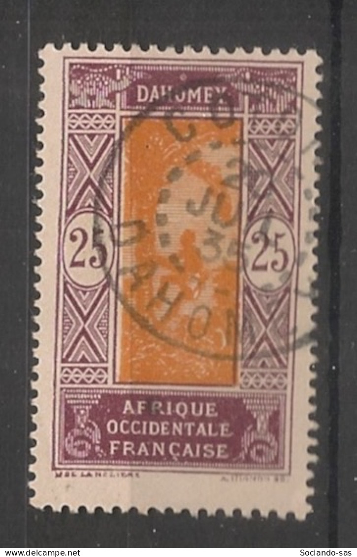 DAHOMEY - 1922 - N°YT. 63 - Cocotier 25c Violet-brun - Oblitéré / Used - Usati