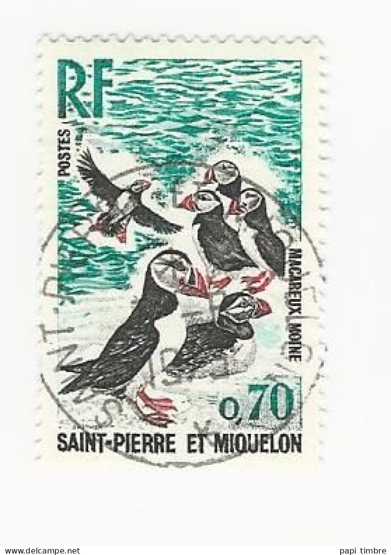 SPM-1973 -Oiseaux. Macareux Moine - N° 429 Oblitéré - Gebruikt