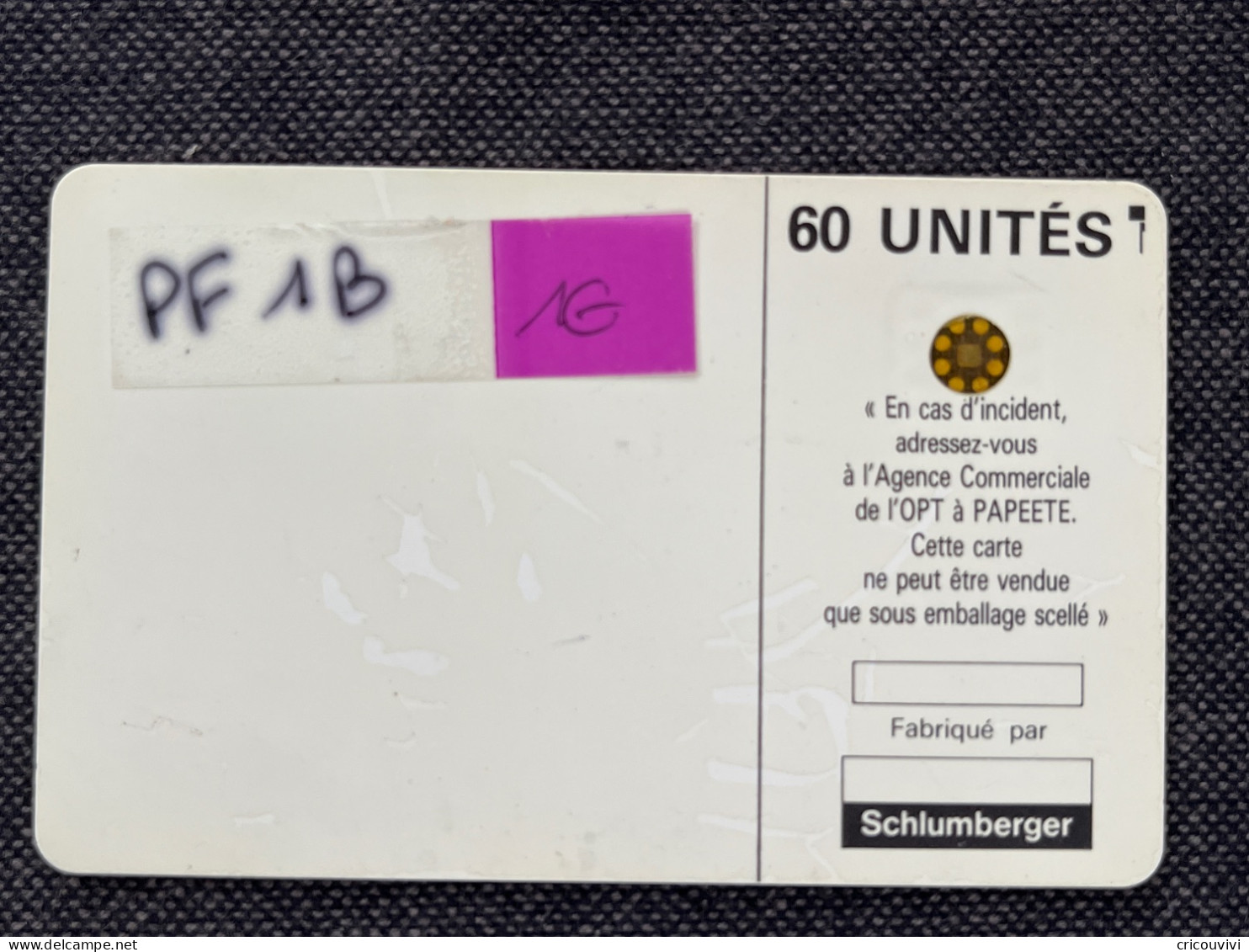 PF 1B   Sc5 An 06 04/90 - Polynésie Française