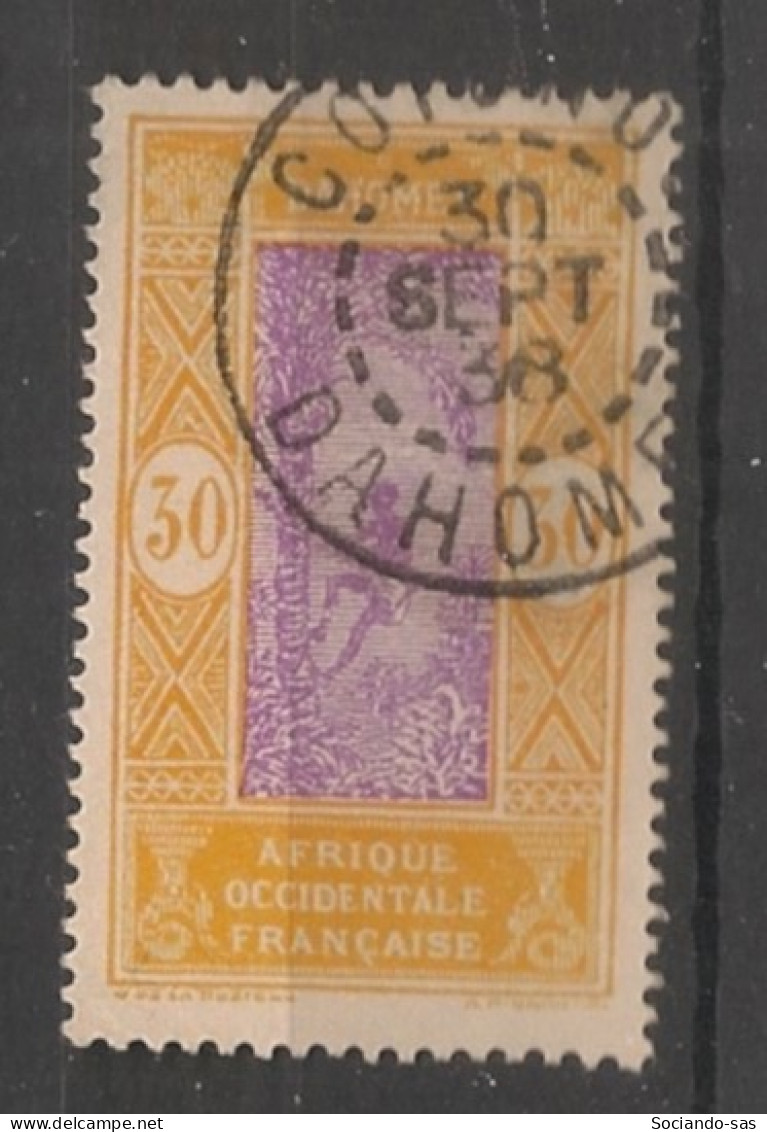 DAHOMEY - 1925-26 - N°YT. 73 - Cocotier 30c Ocre Et Violet - Oblitéré / Used - Gebruikt