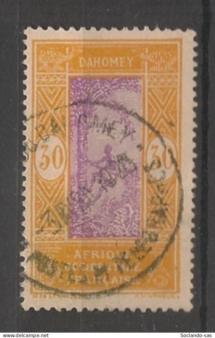 DAHOMEY - 1925-26 - N°YT. 73 - Cocotier 30c Ocre Et Violet - Oblitéré / Used - Gebraucht