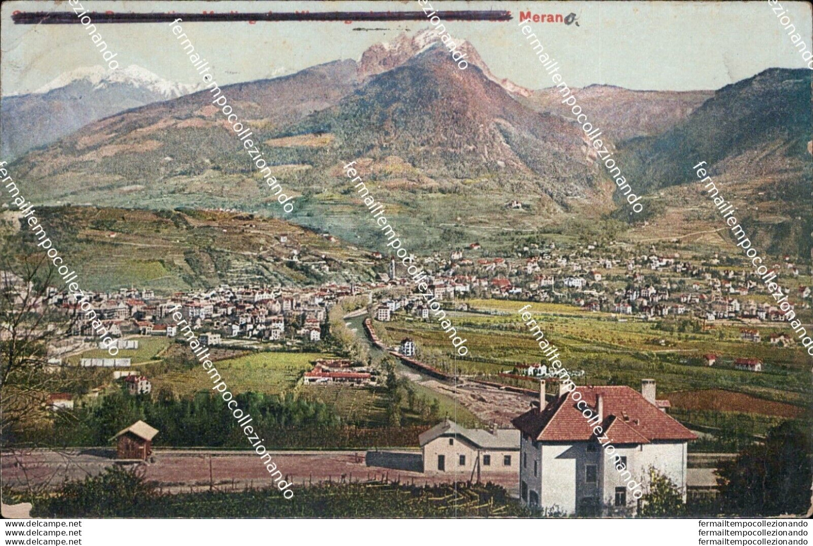 Au113 Cartolina Merano 1931 Provincia Di Bolzano - Autres & Non Classés