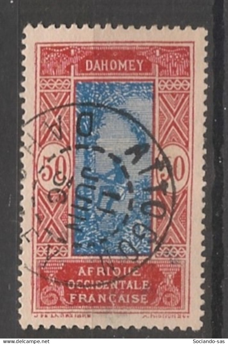 DAHOMEY - 1925-26 - N°YT. 73 - Cocotier 50c Rouge Et Bleu - Oblitéré / Used - Used Stamps