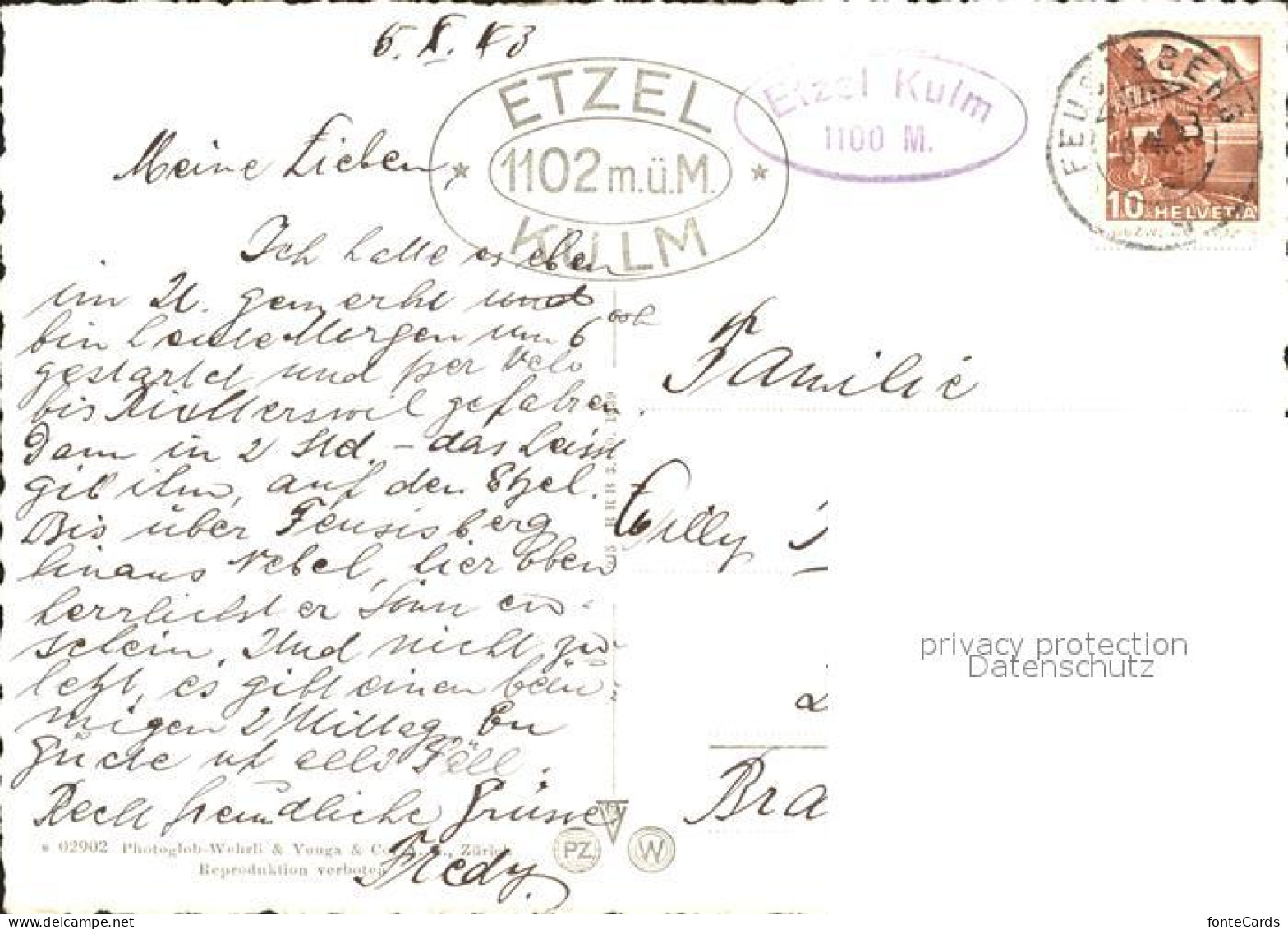 11642688 Etzel SZ Blick Von Etzel Kulm Etzel - Other & Unclassified