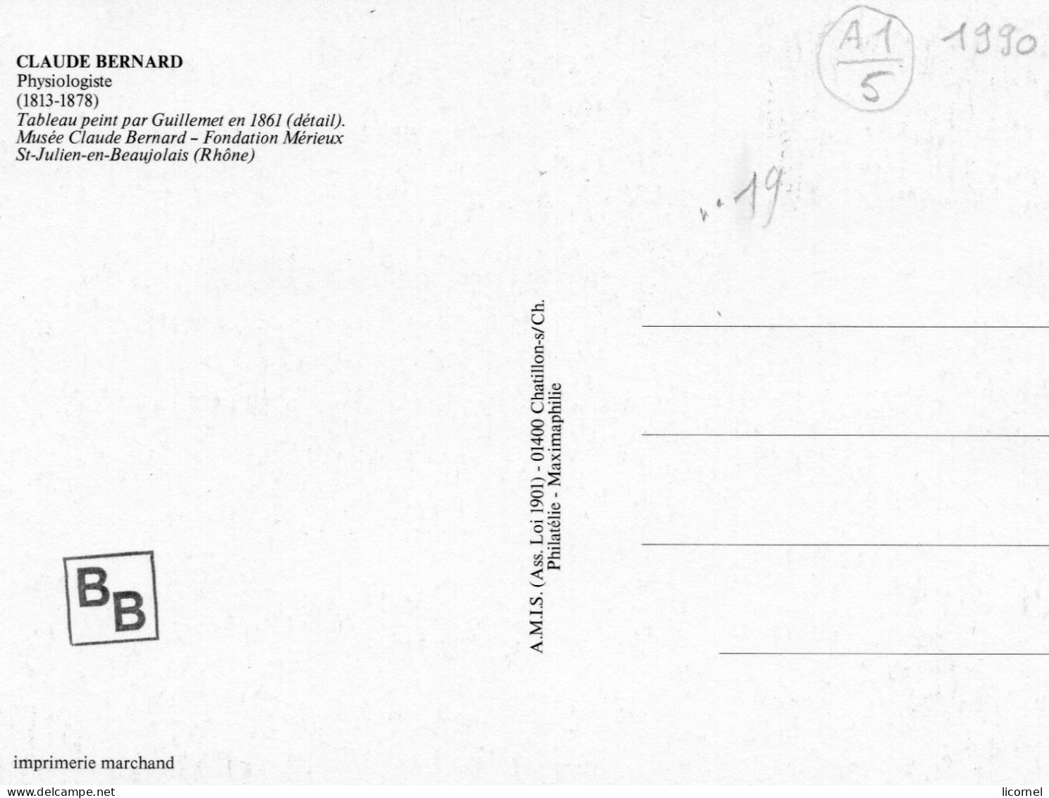 Carte Maxi  1978 Premier Jour/ CLAUDE BERNARD - 1970-1979