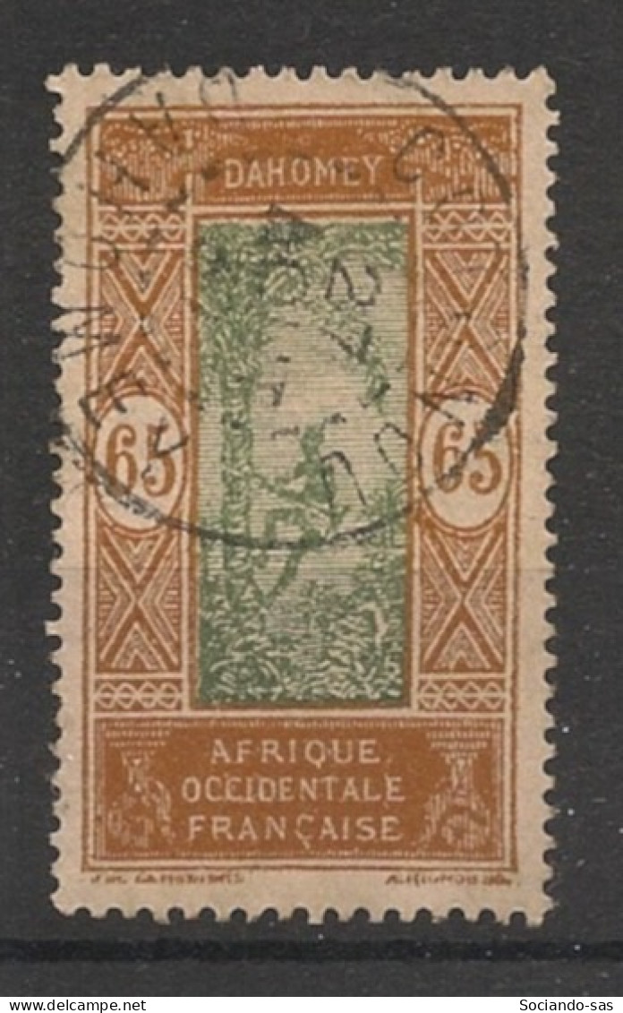 DAHOMEY - 1925-26 - N°YT. 76 - Cocotier 65c Bistre - Oblitéré / Used - Used Stamps