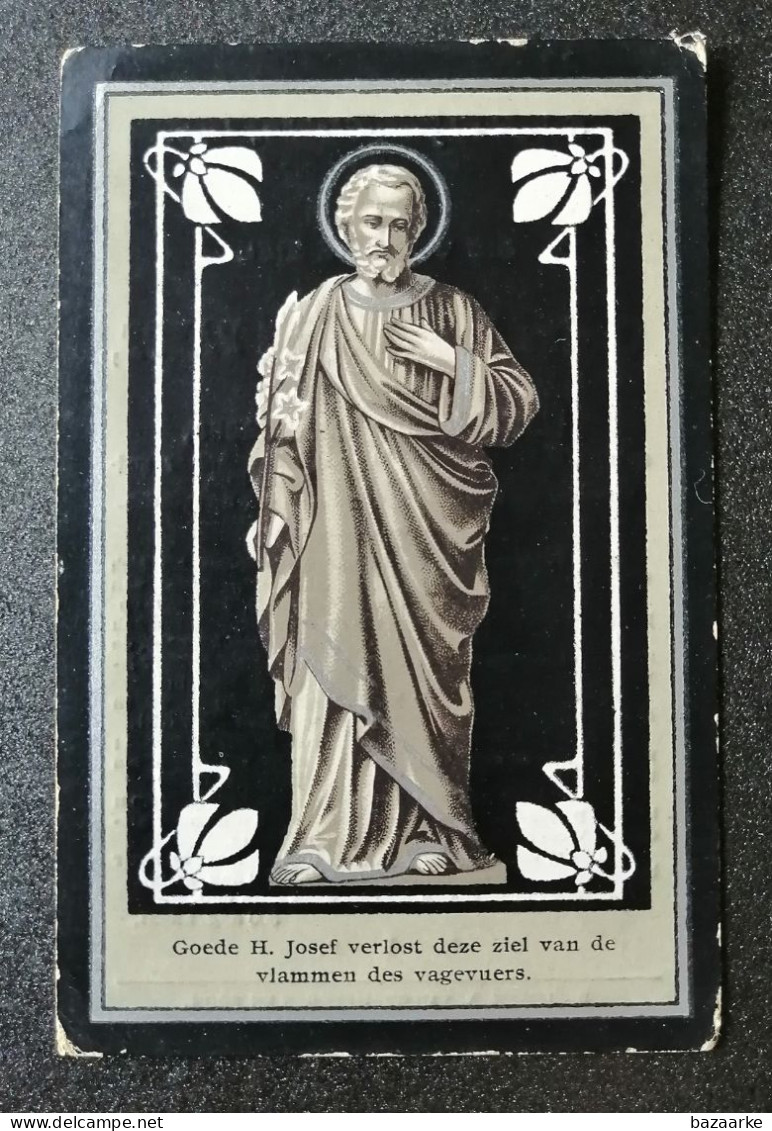 CAROLUS LUDOVICUS DE PAEPE ° BAELEGEM 1829 + 1908 / MARIA JOANNA CHRISTIAENS - Devotion Images