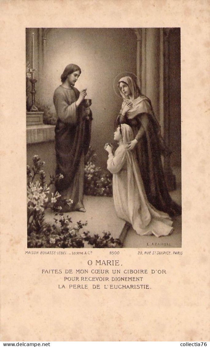 VIEUX PAPIERS FAIRE PART COMMUNION 14 CALVADOS AUNAY SUR ODON  3 JUIN 1928  THERESE ROBIN - Communion