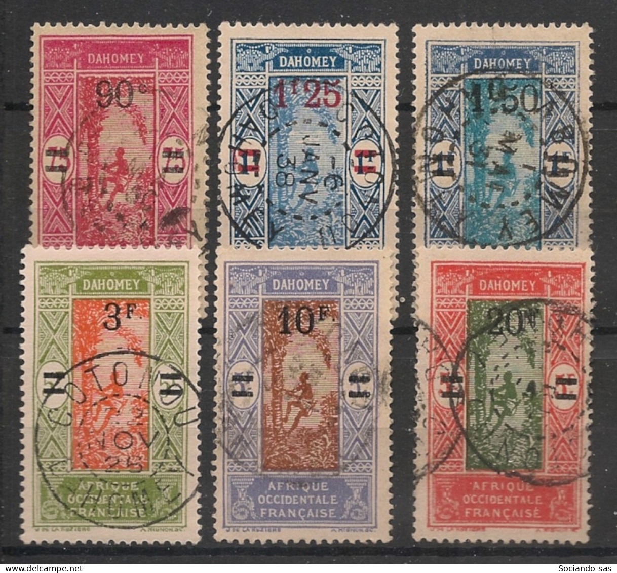 DAHOMEY - 1926-27 - N°YT. 79 à 84 - Série Complète - Oblitéré / Used - Usati