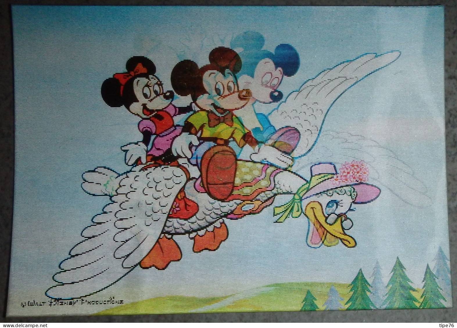 CPM Hologramme Disney  Mickey Minnie - Andere & Zonder Classificatie