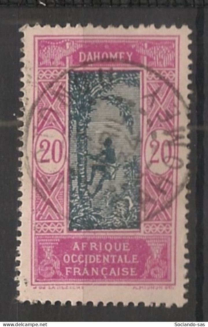 DAHOMEY - 1927-39 - N°YT. 85 - Cocotier 20c Rose-lilas - Oblitéré / Used - Gebraucht