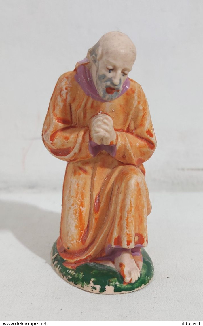 I117200 Pastorello Presepe - Statuina In Plastica - In Preghiera - Nacimientos - Pesebres
