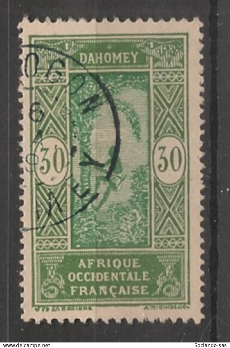 DAHOMEY - 1927-39 - N°YT. 86 - Cocotier 30c Vert-gris - Oblitéré / Used - Usados