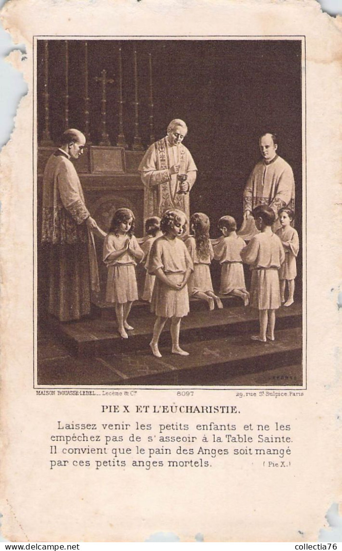 VIEUX PAPIERS FAIRE PART COMMUNION 14 CALVADOS AUNAY SUR ODON  20 JUIN 1915 MARCEL AUBERT - Communion