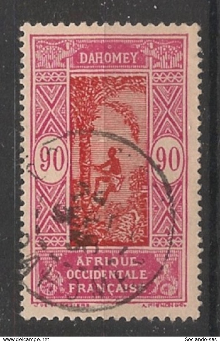 DAHOMEY - 1927-39 - N°YT. 90 - Cocotier 90c Rose Et Brique - Oblitéré / Used - Usati