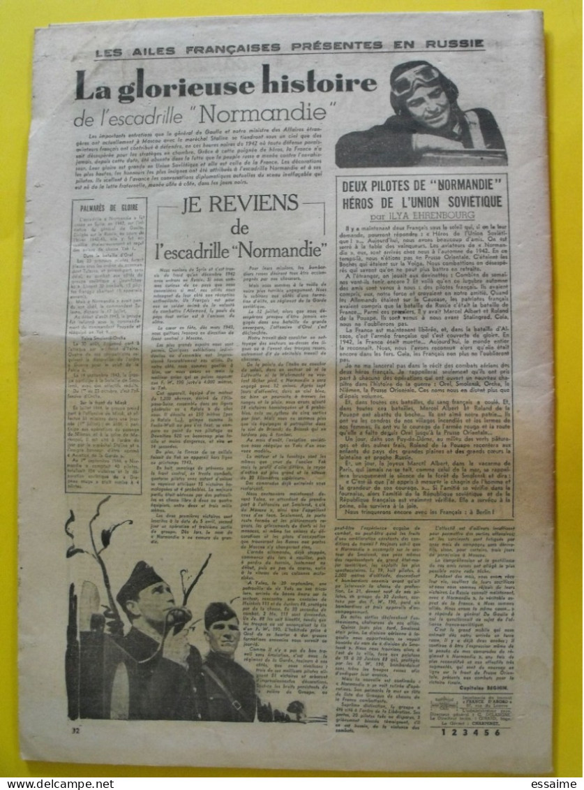 Journal France D'abord N° 76  Du 7 Décembre 1944. Leclerc Fusillés De Vincennes Escadrille Normandie Strasbourg - Guerra 1939-45
