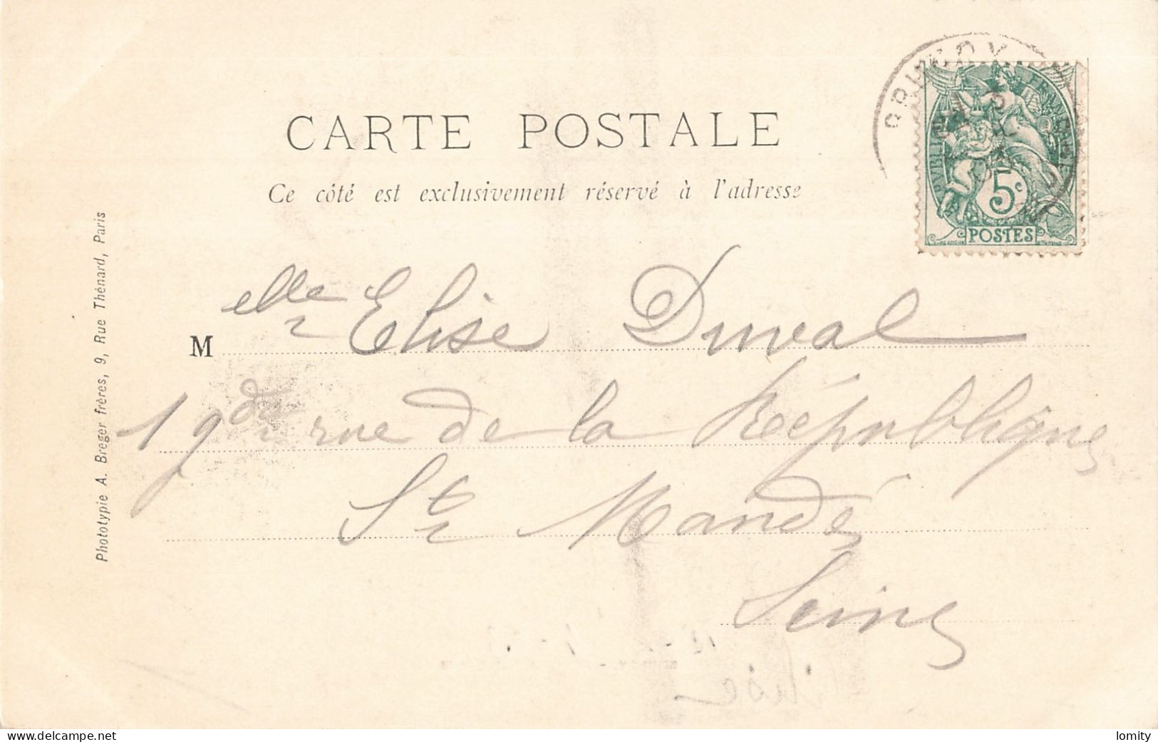 91 Brunoy Bords De L' Yerres CPA Cachet 1903 - Brunoy